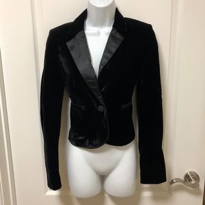 New Black Velvet Juicy Couture Blazer size P